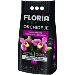 FLORIA PREMIUM Substrát na orchidey 3 l