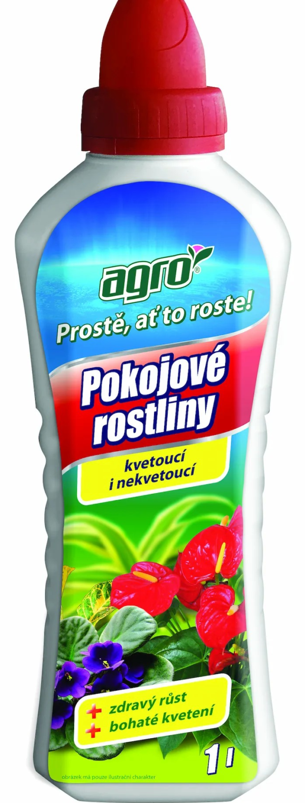 Kvapalné hnojivo na izbové rastliny 1l AGRO