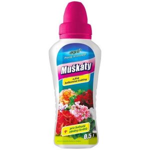 Kvapalné hnojivo na pelargónie, begónie a iné balkónové kvety 500 ml AGRO