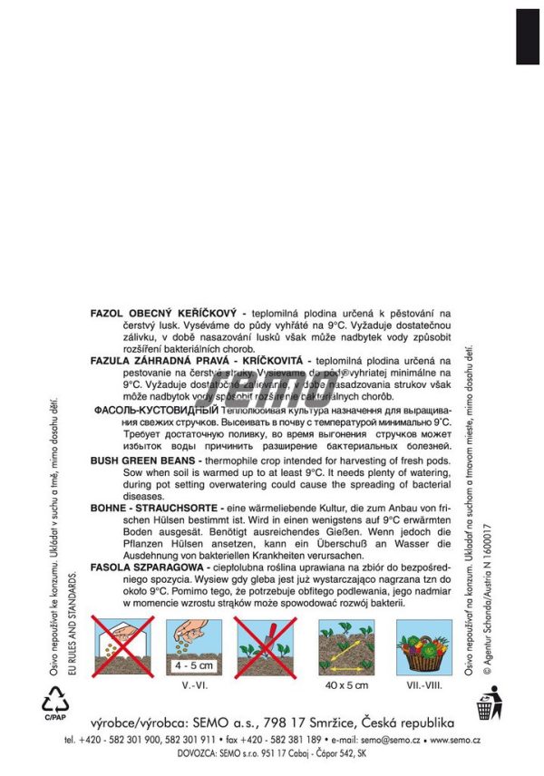 Fazuľa kríčková BONA 20 g SEMO - Image 3