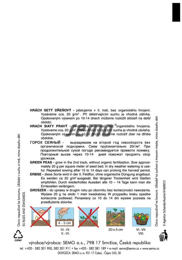 Hrach pravý OSKAR 50 g SEMO - Image 3