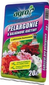 AGRO Substrát na muškáty a iné balkónové kvety 20l