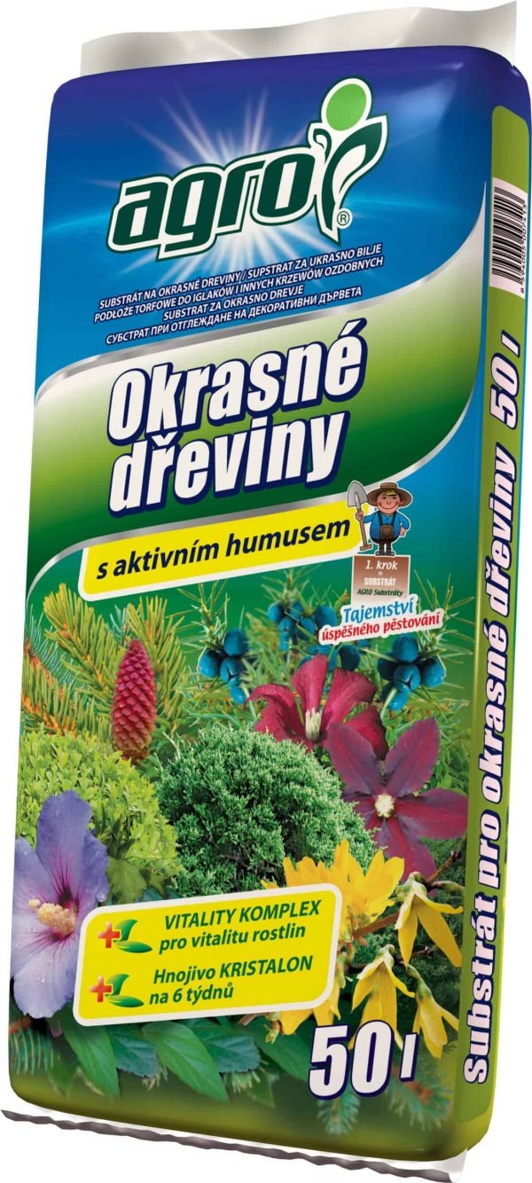 AGRO Substrát na okrasné dreviny 50l