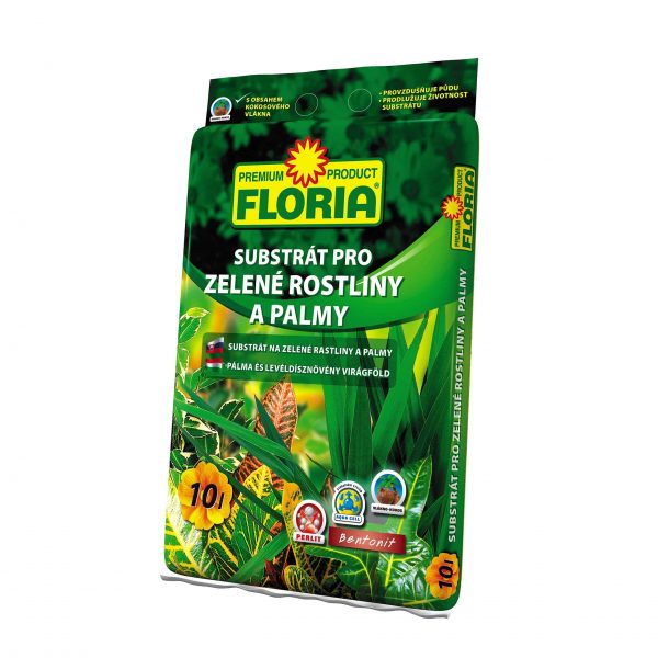 FLORIA Substrát na zelené rastliny a palmy 10l
