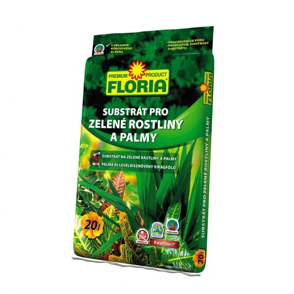 FLORIA Substrát na zelené rastliny a palmy 20l