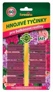 Hnojivé tyčinky pre balkónové kvetiny 30ks