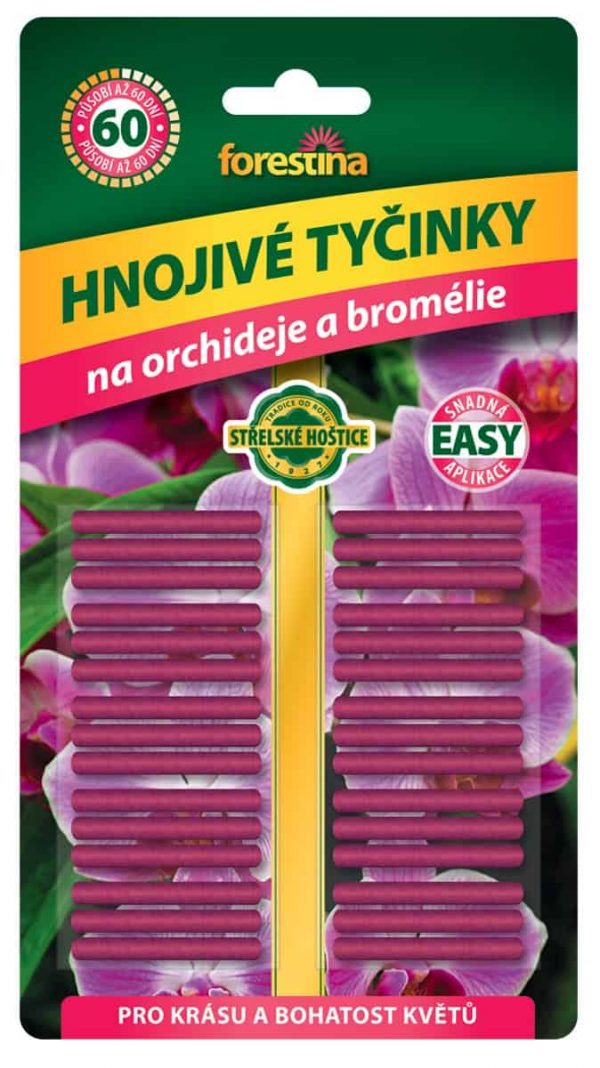 Hnojivé tyčinky pre orchideje a bromélie 30ks