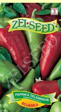 Paprika zeleninová kápia stredne skorá Bojanka 0,7g Zelseed