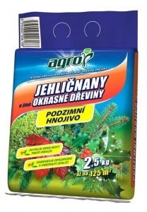 AGRO Jesenné hnojivo na ihličnany a iné okrasné rastliny 2,5kg