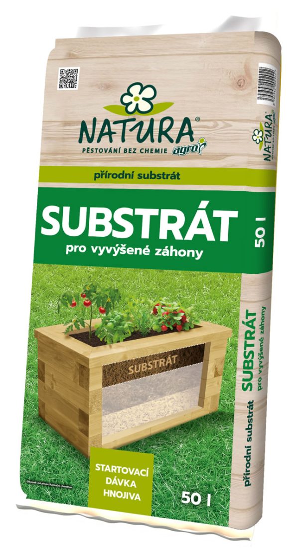natura substrat pro vyvysene zahony 50l