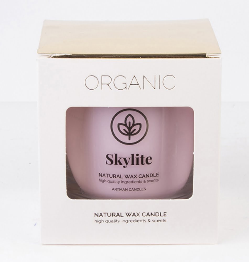 Sviečka vonná Organic skylite v baleni