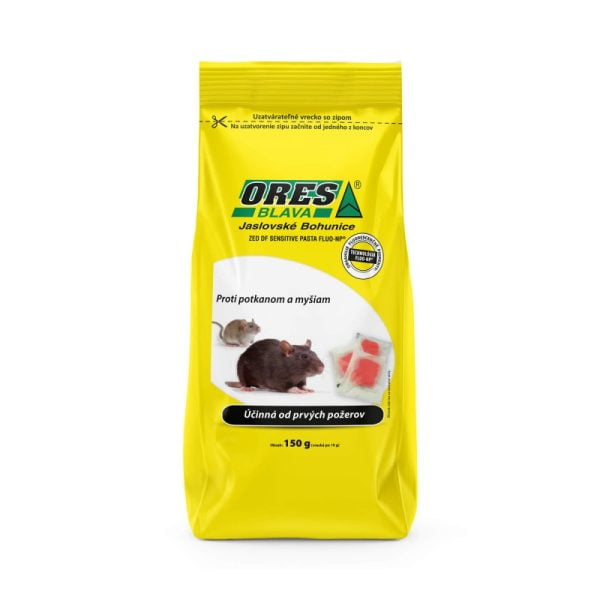 ORES ZED mäkká návnada na myši a potkany FLUO-NP®150 g