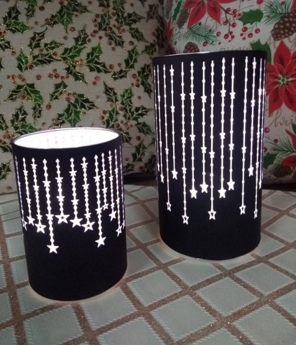 Lampáš LED sklo malý čierny - Image 2