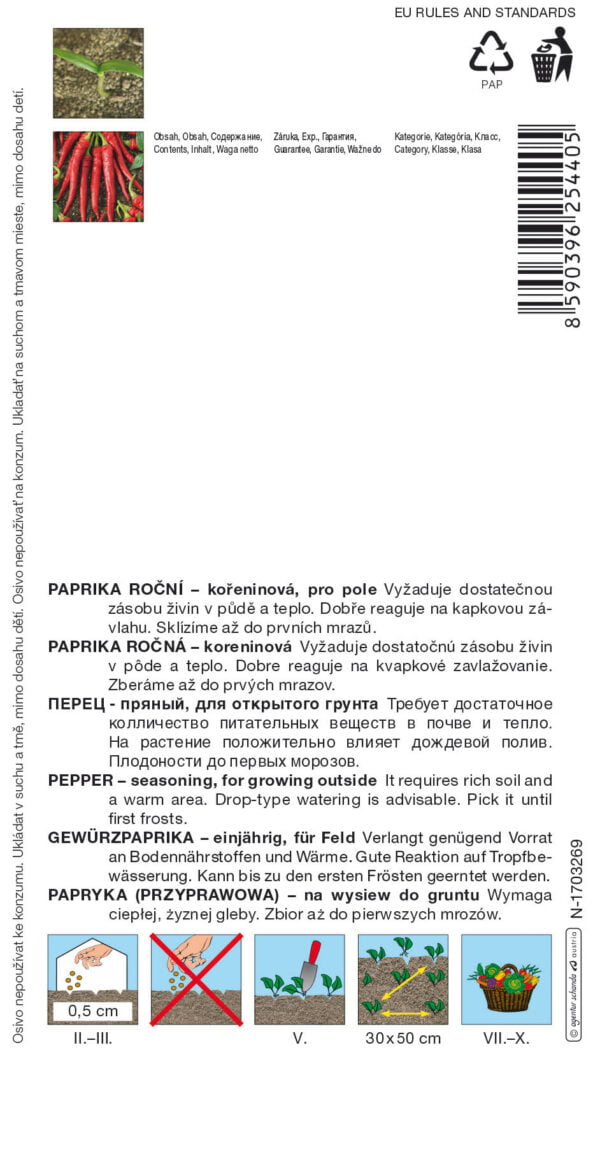Paprika koreninová ŽITAVA 0,6 g SEMO - Image 2