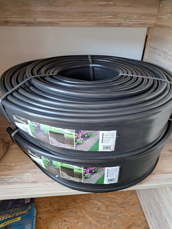Okraj trávnika plast čierny 18 m x 12,5 cm