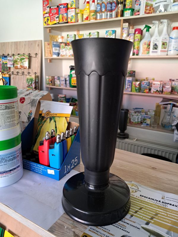 Váza záťažová čierna 32 cm