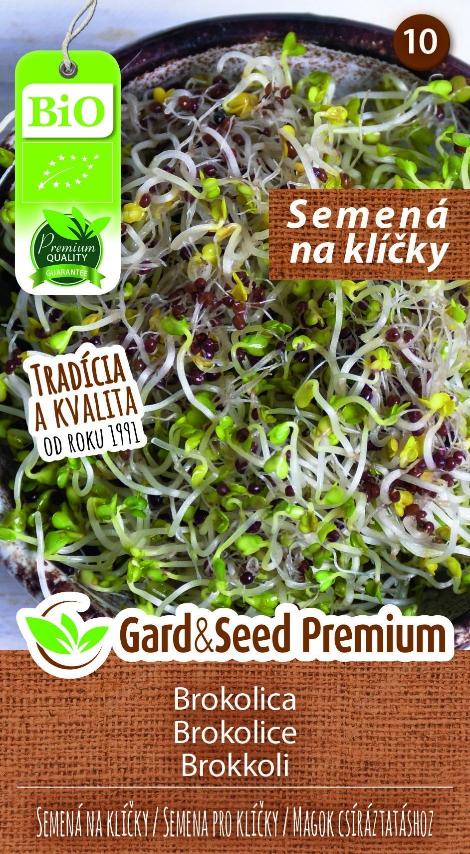 BIO Brokolica - klíčky 10 g Gard&Seed