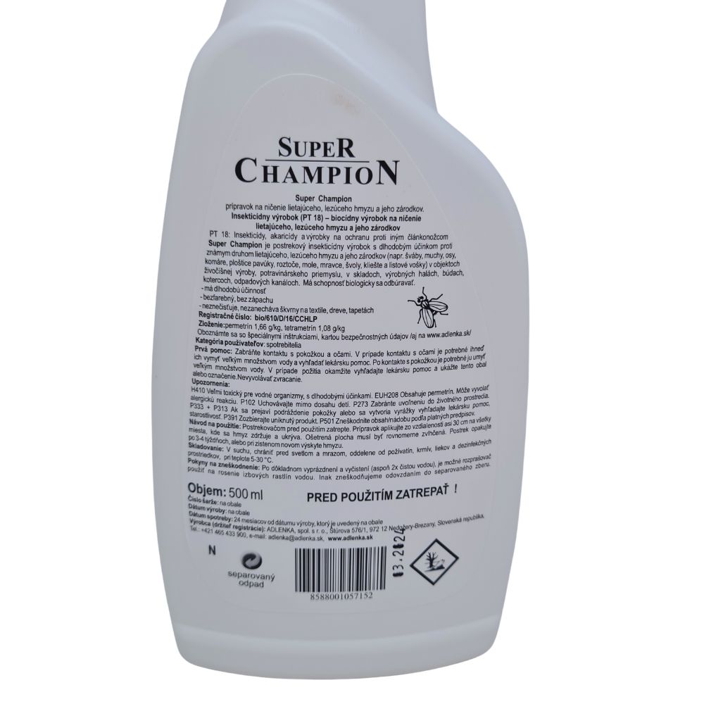 Super Champion EKO 500 ml rozprašovač etiketa